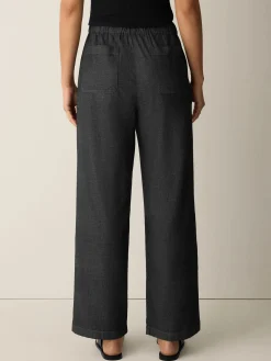Airy Organic Cotton Twill Full-Length Straight Pant