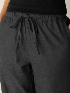 Airy Organic Cotton Twill Full-Length Straight Pant