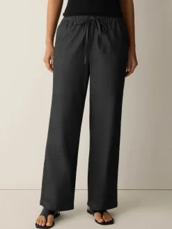 Airy Organic Cotton Twill Full-Length Straight Pant