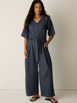 Airy Organic Cotton Twill Jumpsuit