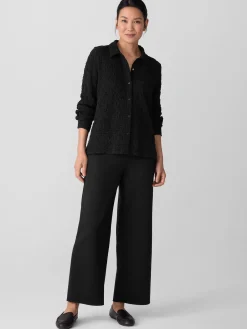 Bubble Jacquard Classic Collar Shirt