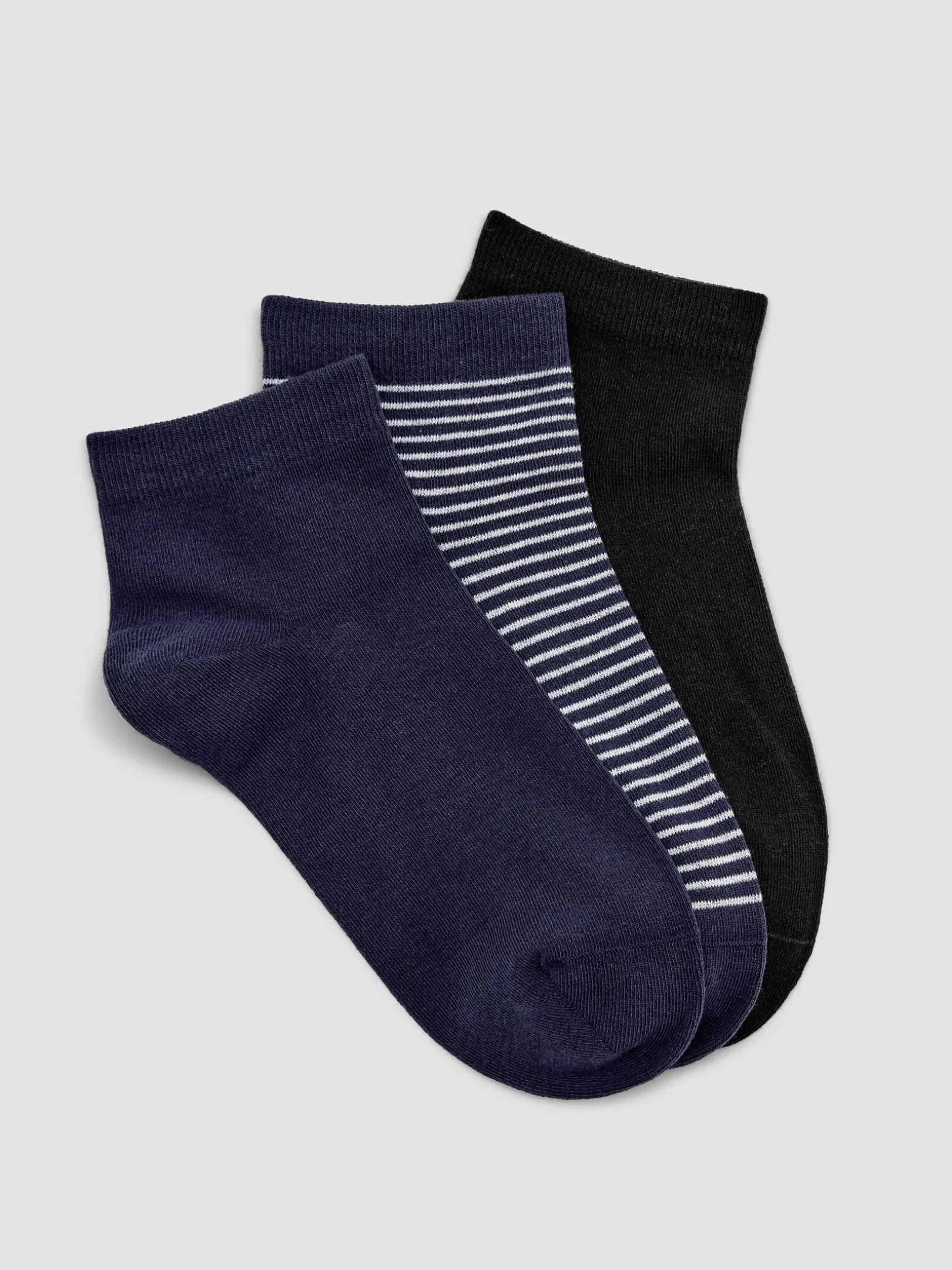 Cotton Ankle Sock 3-Pack