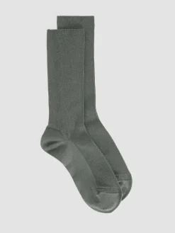 Cotton Rib Crew Sock