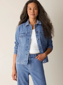 Cotton Stretch Denim Jacket