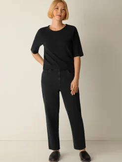 Cotton Stretch Denim Lantern Jean