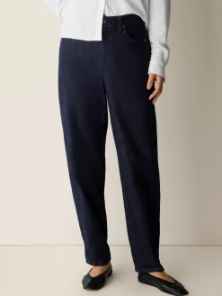 Cotton Stretch Denim Lantern Jean