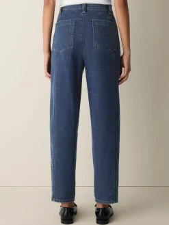 Cotton Stretch Denim Lantern Jean