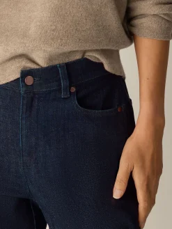 Cotton Stretch Denim Lantern Jean
