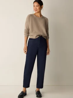 Cotton Stretch Denim Lantern Jean