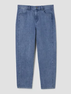 Cotton Stretch Denim Lantern Jean