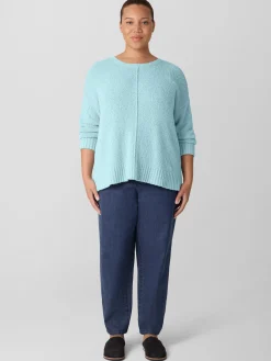 Cotton Stretch Denim Lantern Jean