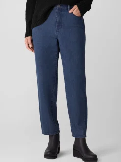 Cotton Stretch Denim Lantern Jean