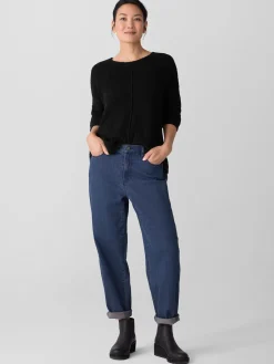 Cotton Stretch Denim Lantern Jean