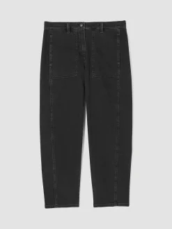 Cotton Stretch DenimLantern Jean