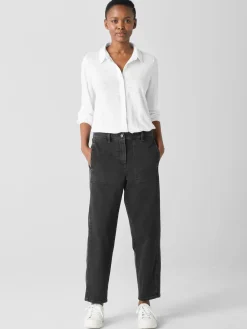 Cotton Stretch DenimLantern Jean
