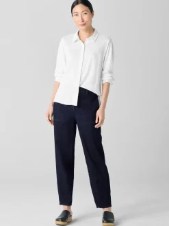 Cotton Stretch DenimLantern Jean