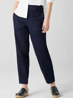 Cotton Stretch DenimLantern Jean