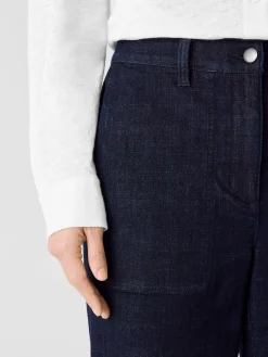 Cotton Stretch DenimLantern Jean