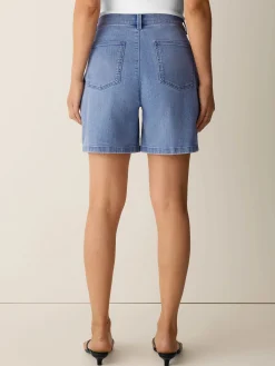 Cotton Stretch Denim Shorts
