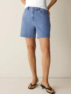 Cotton Stretch Denim Shorts