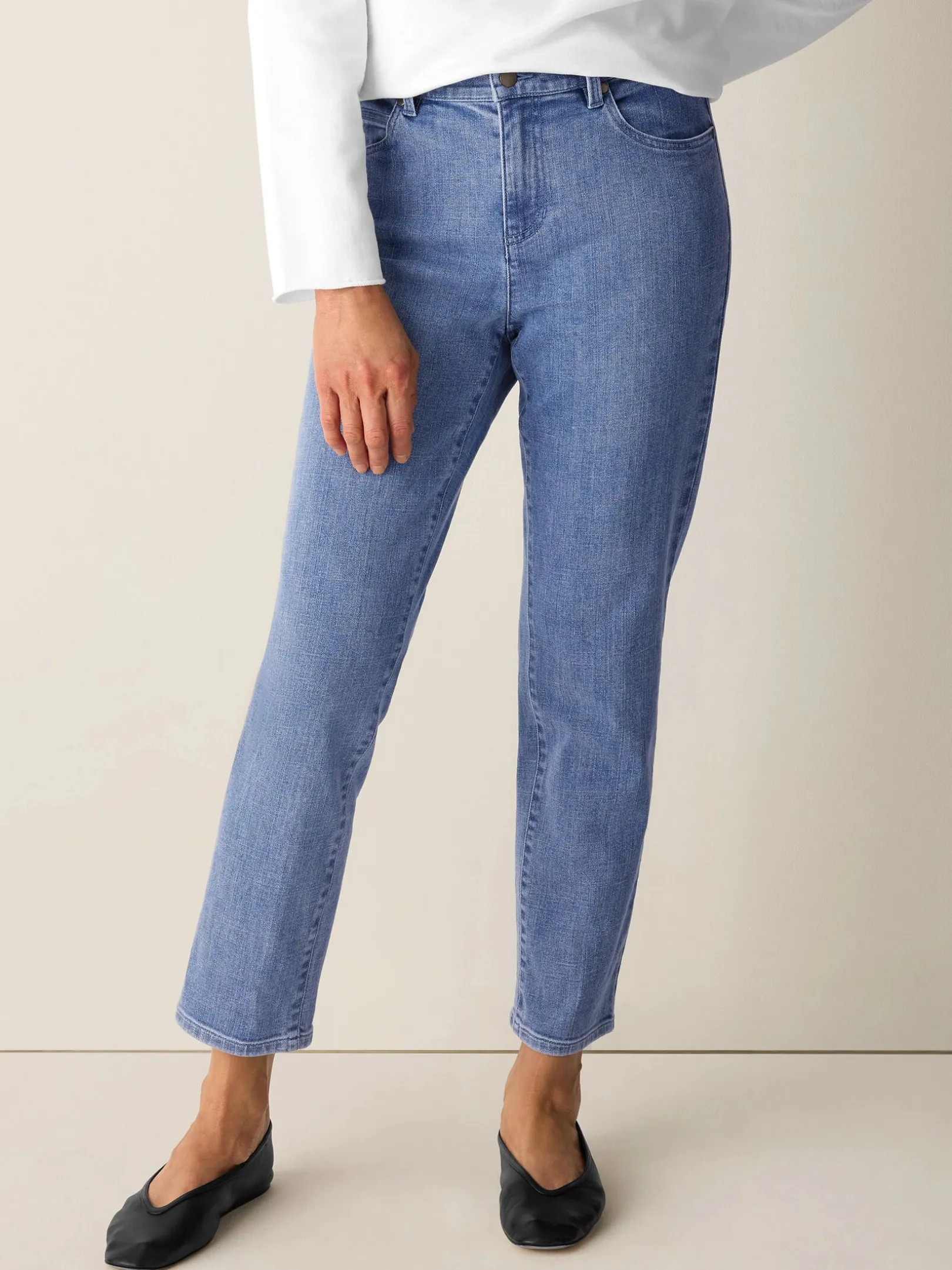 Cotton Stretch Denim Slim Jean