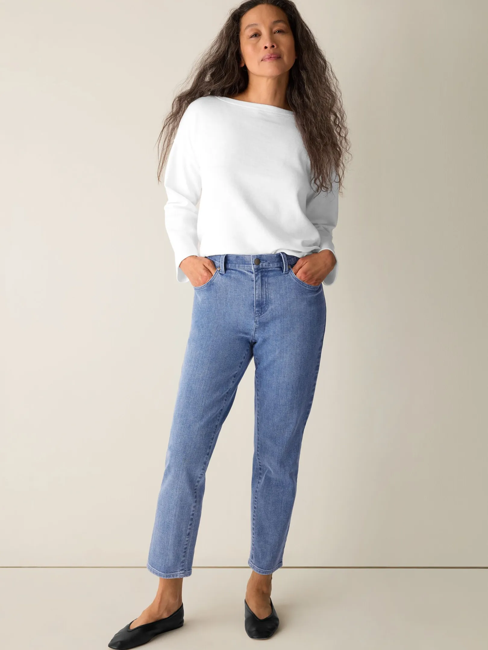 Cotton Stretch Denim Slim Jean