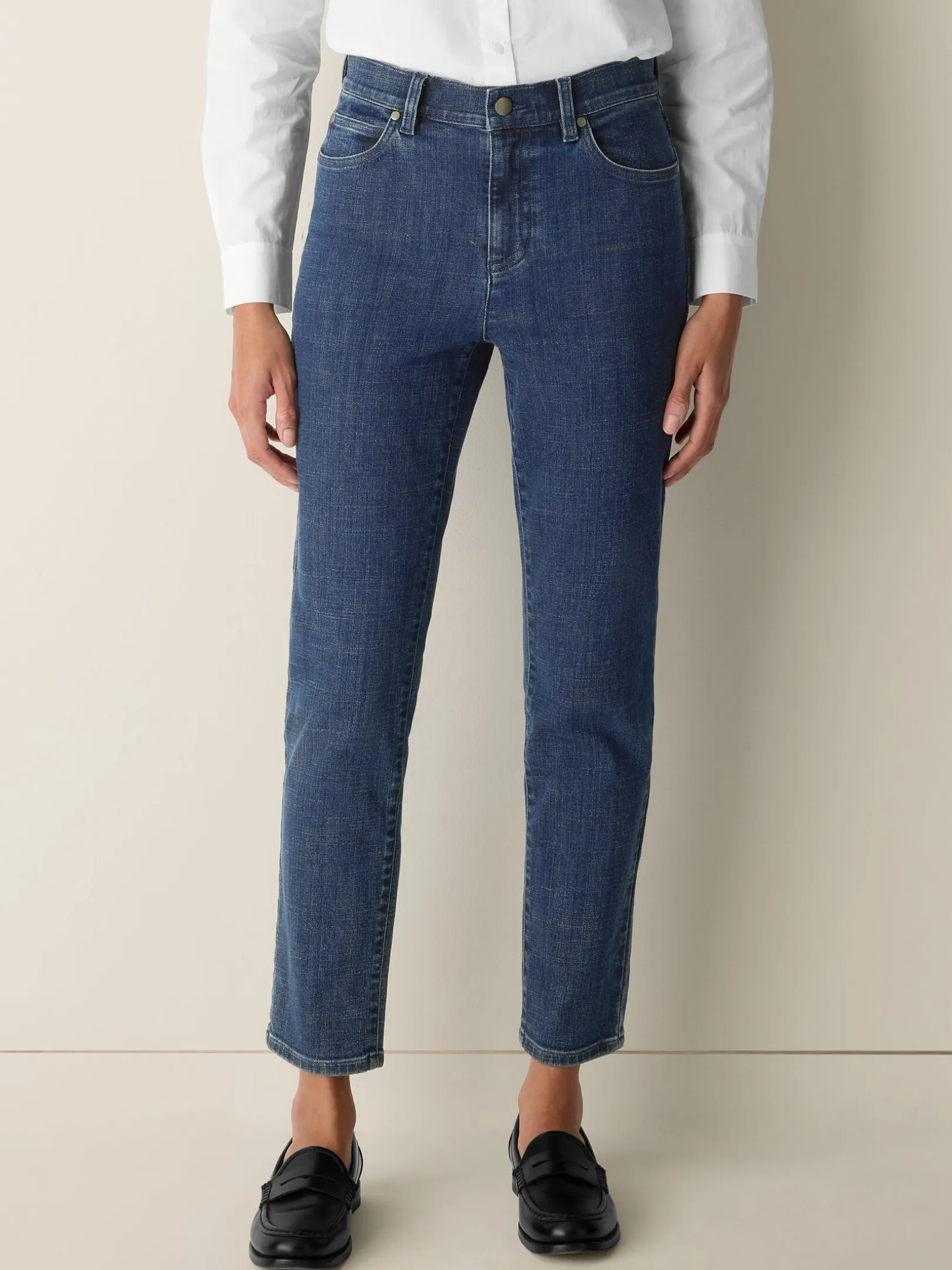 Cotton Stretch Denim Slim Jean