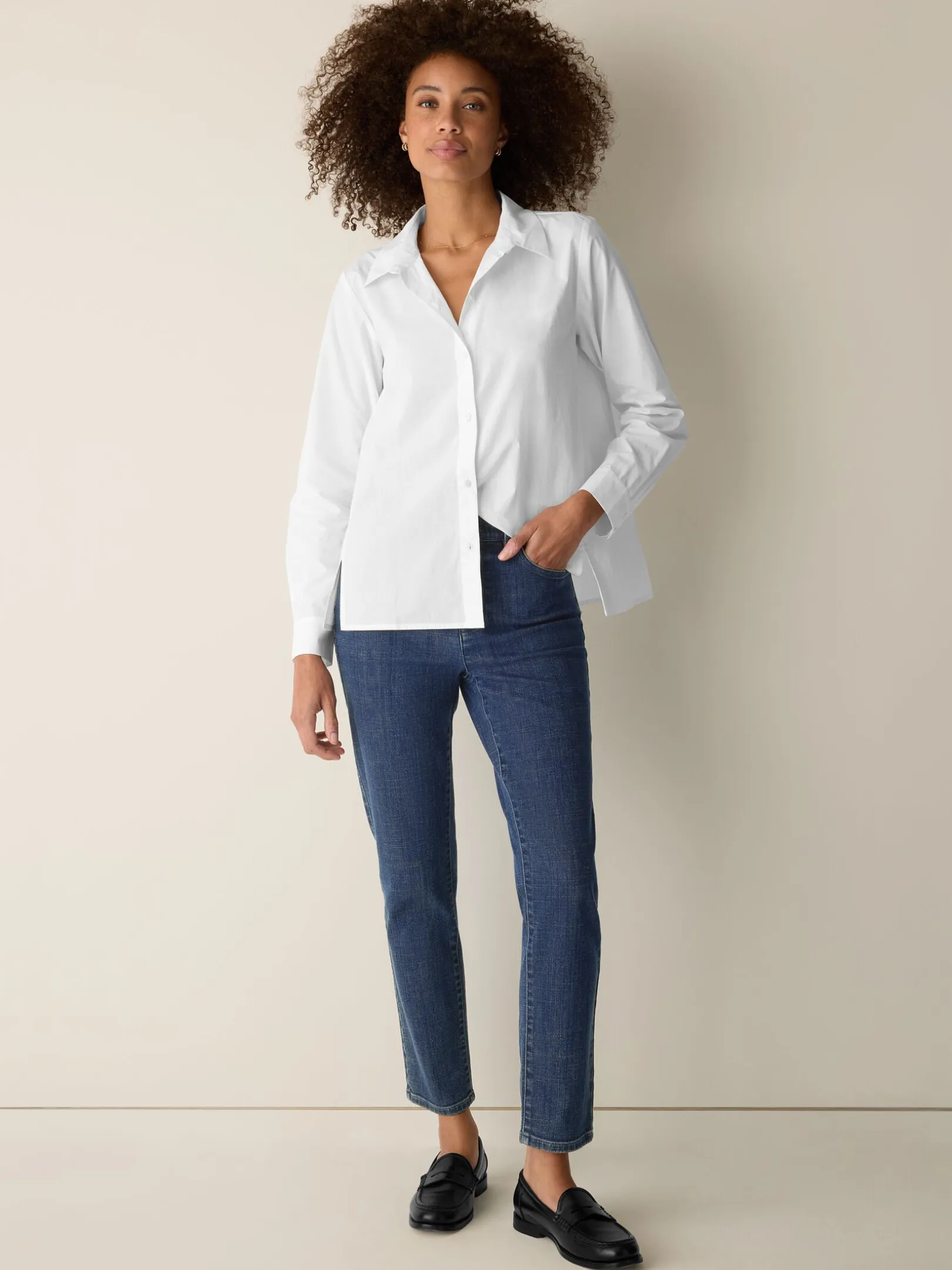 Cotton Stretch Denim Slim Jean