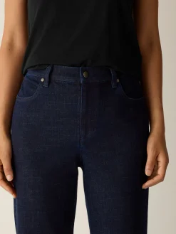 Cotton Stretch Denim Straight Jean