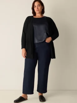 Cotton Stretch Denim Straight Jean