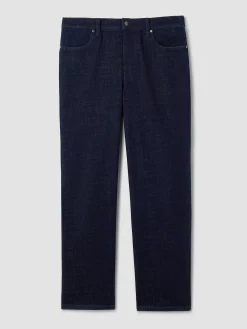 Cotton Stretch Denim Straight Jean