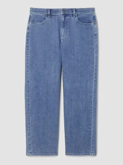 Cotton Stretch Denim Straight Jean