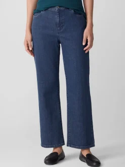 Cotton Stretch Denim Straight Jean
