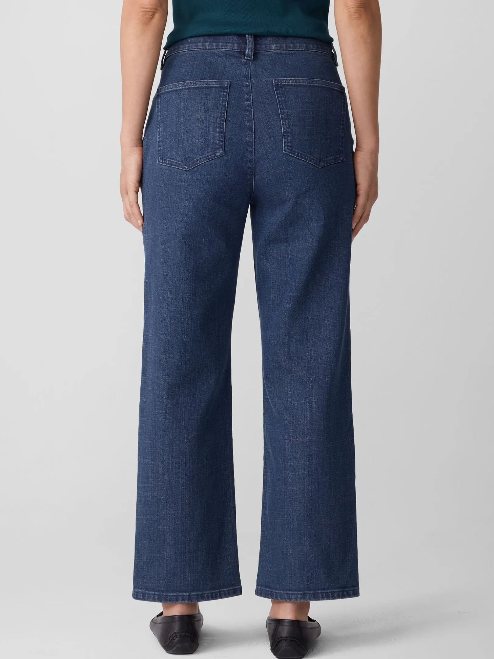 Cotton Stretch Denim Straight Jean