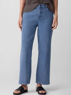 Cotton Stretch Denim Straight Jean