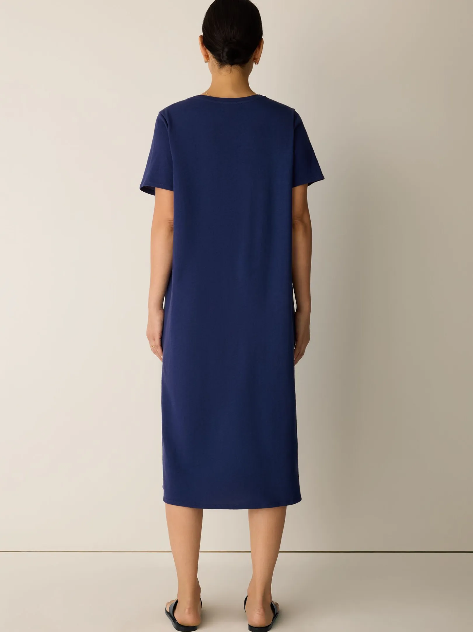 Cozy Organic Cotton Slub Tee Dress