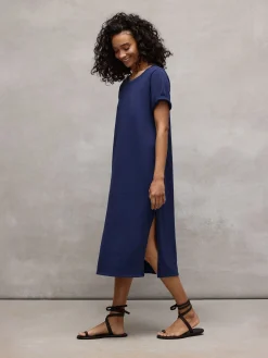 Cozy Organic Cotton Slub Tee Dress