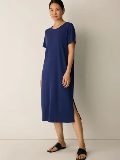 Cozy Organic Cotton Slub Tee Dress