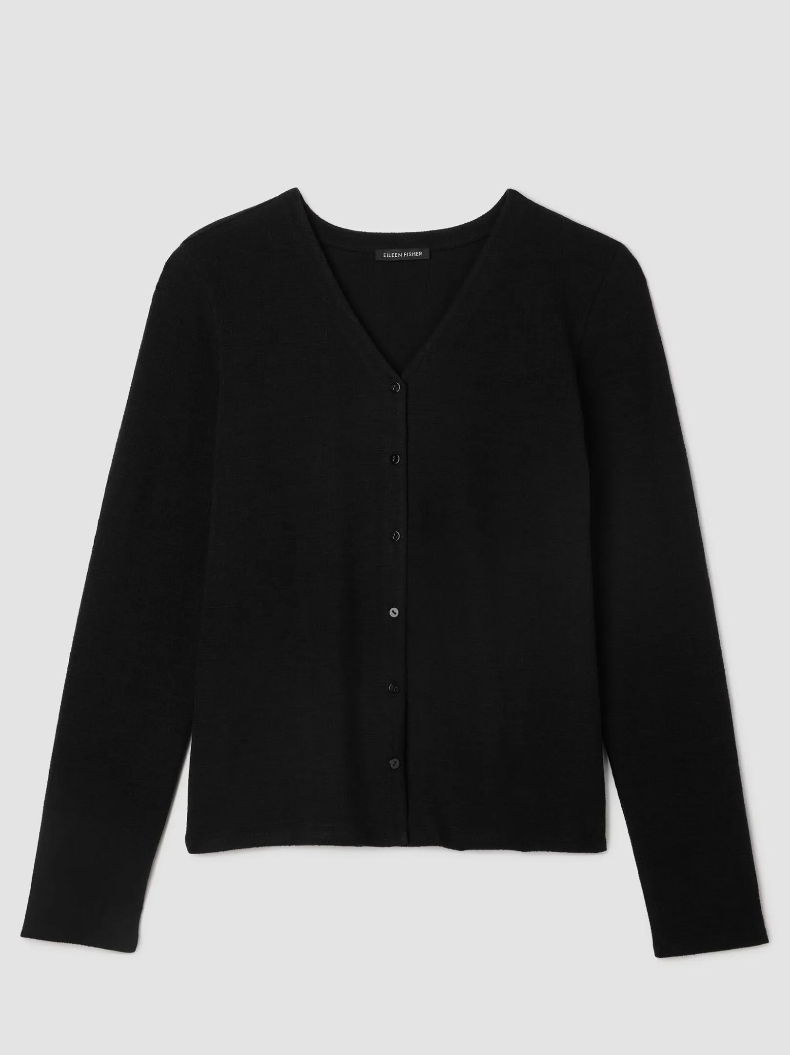 Cross Hatch Stretch Jersey Button-Front Top