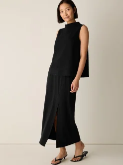 Cross Hatch Stretch Jersey Funnel Neck Tank
