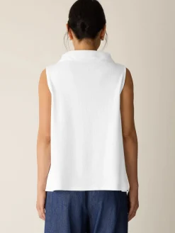 Cross Hatch Stretch Jersey Funnel Neck Tank
