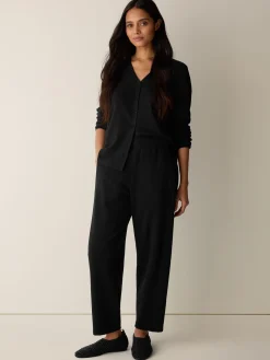 Cross Hatch Stretch Jersey Lantern Pant