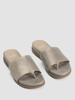 Duet Metallic Suede Sandal