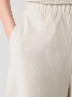 Felted Wool Jersey Wide-Leg Pant