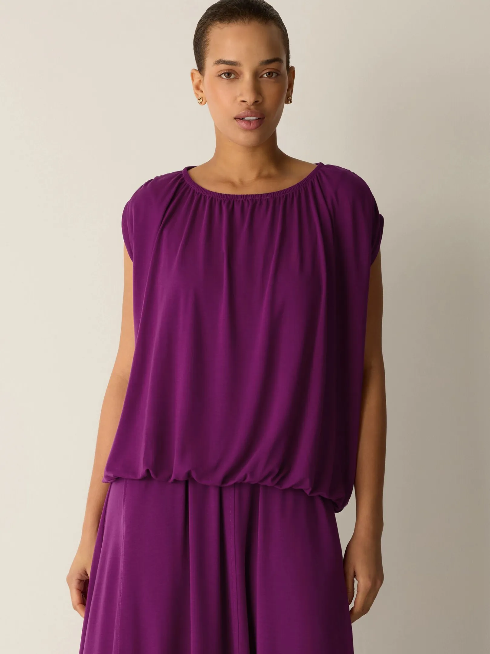 Fine Jersey Bubble Top