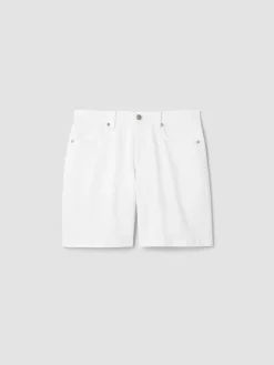 Garment-Dyed Organic Cotton Denim Shorts