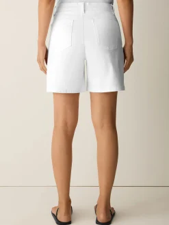 Garment-Dyed Organic Cotton Denim Shorts