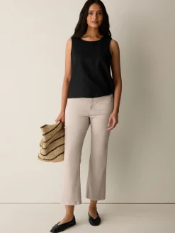 Garment-Dyed Organic Cotton Denim Kick Jean