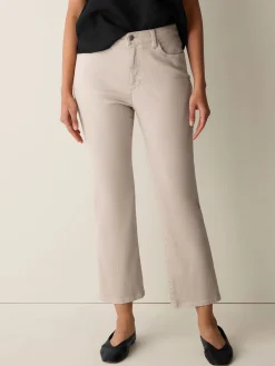 Garment-Dyed Organic Cotton Denim Kick Jean