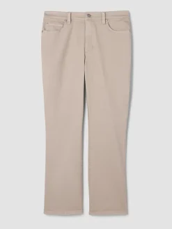 Garment-Dyed Organic Cotton Denim Kick Jean